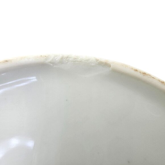 Hand-Painted Floral Porcelain Trinket Box With Gold Accents & Lid - Picture 4 of 15